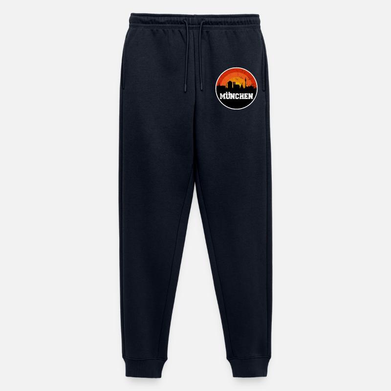 München Skyline Original - Männer Premium Bio Jogginghose - Navy