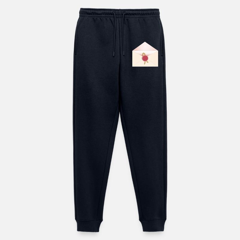 geöffneter Briefumschlag mit Siegel - Männer Premium Bio Jogginghose - Navy