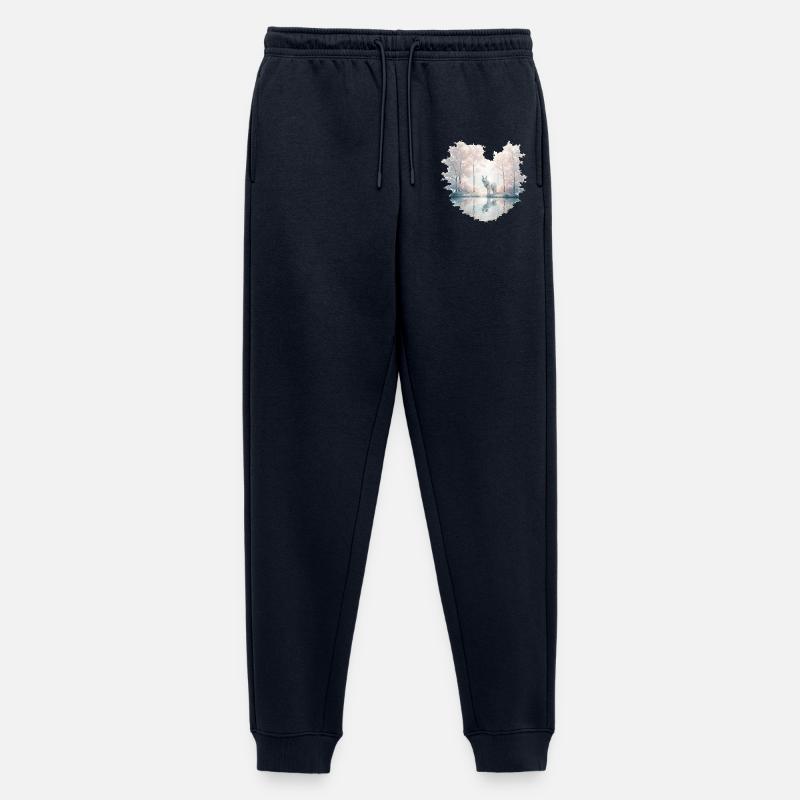 Traum Wolf - Männer Premium Bio Jogginghose - Navy