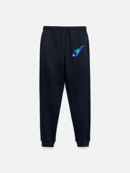 Jet bleu géométrique - Pantalon de jogging Premium bio Homme - bleu marine