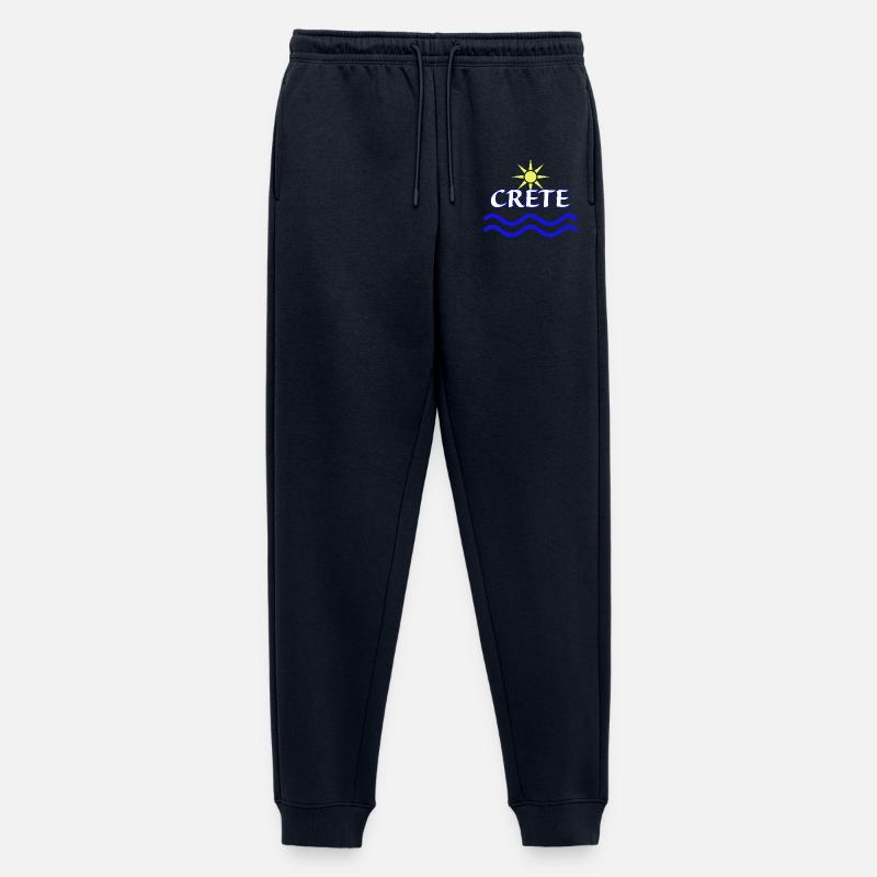 Sonne und Meer Kreta Logo Design - Männer Premium Bio Jogginghose - Navy