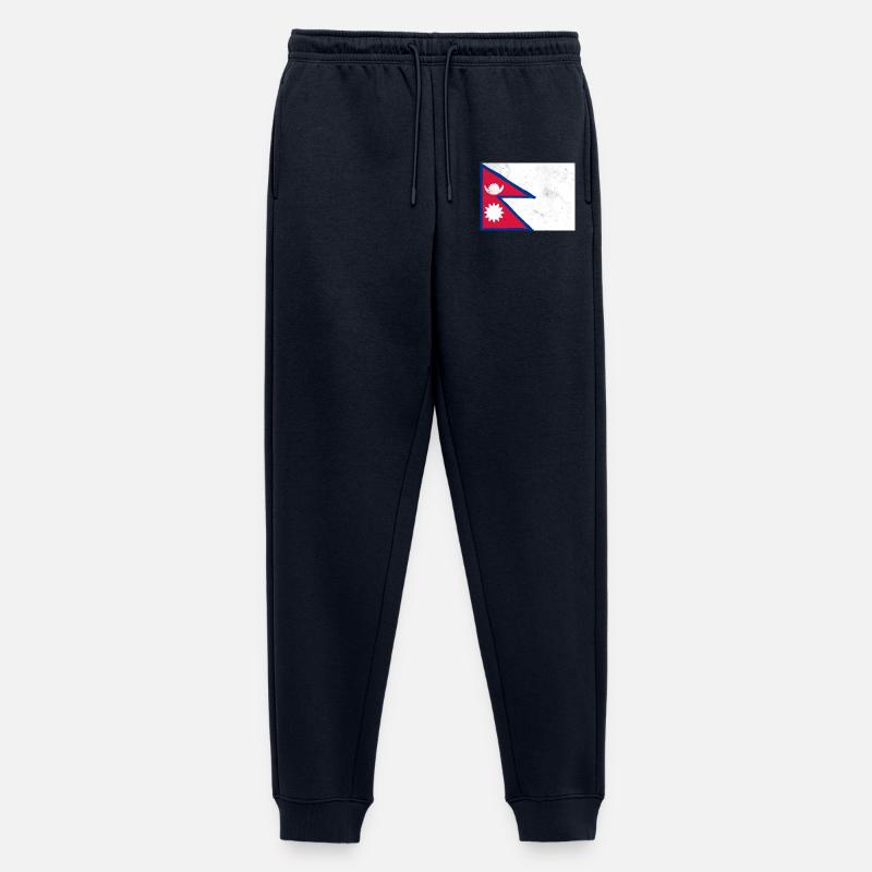 Flagge von Nepal - Männer Premium Bio Jogginghose - Navy