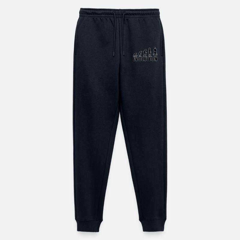 Evolution from human to android - Men's Premium Organic Joggers - navy