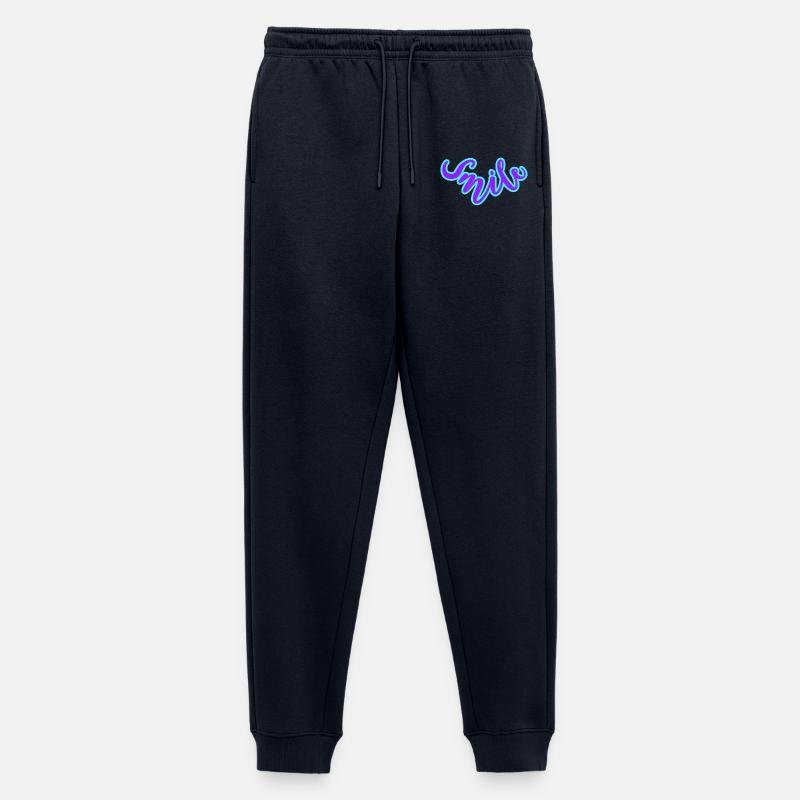 With a smile 🌞 - Männer Premium Bio Jogginghose - Navy