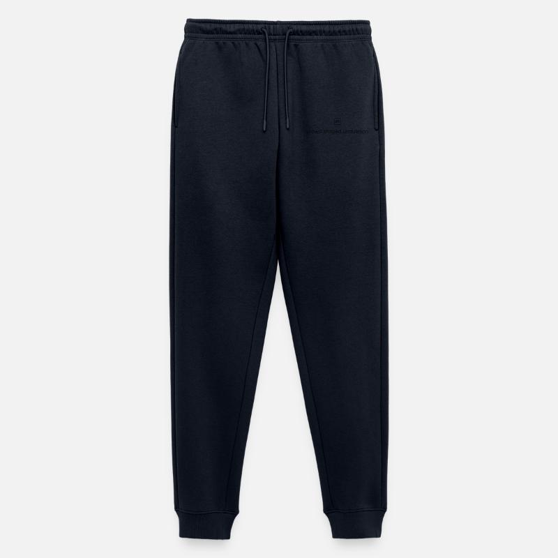 What3Words Amex (crowd.shaped.undulation) - Männer Premium Bio Jogginghose - Navy