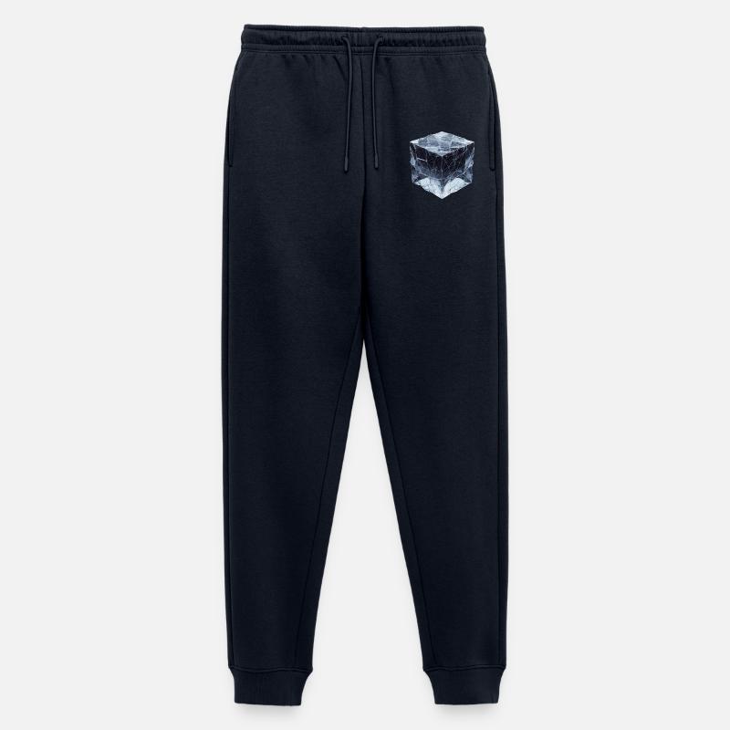 Eiswürfel im Polygon-Stil - Männer Premium Bio Jogginghose - Navy