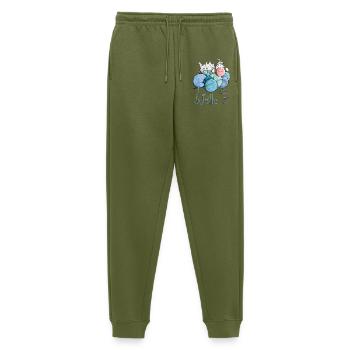 Schaf auf Wolle 7 - Männer Premium Bio Jogginghose - Khaki - Vorne - Thijin (182cm)