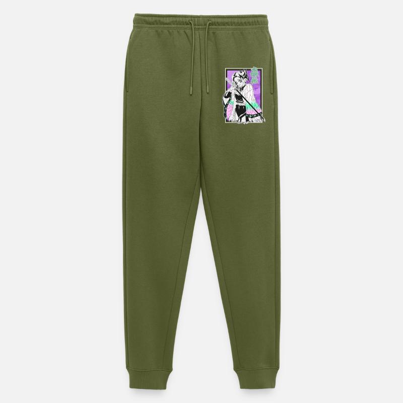 Kimetsu Shinobu - Männer Premium Bio Jogginghose - Khaki