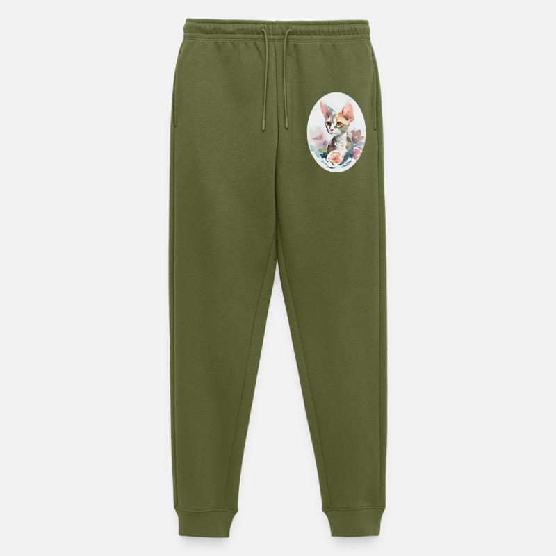 Devon Rex - Männer Premium Bio Jogginghose - Khaki