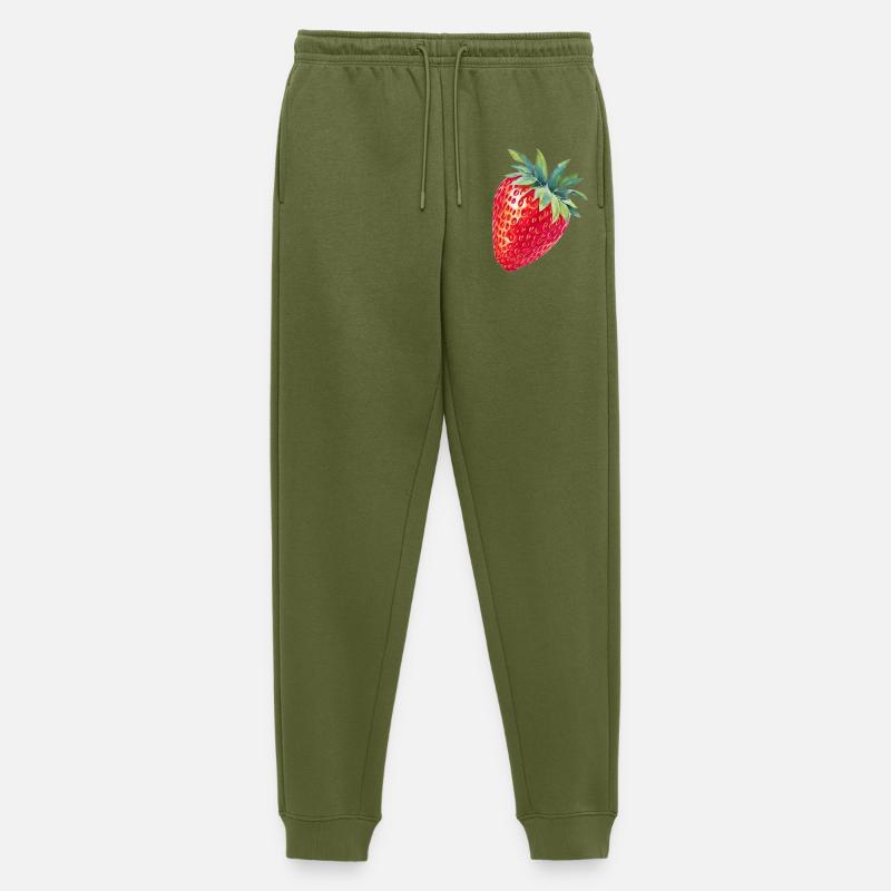 Erdbeere - Männer Premium Bio Jogginghose - Khaki