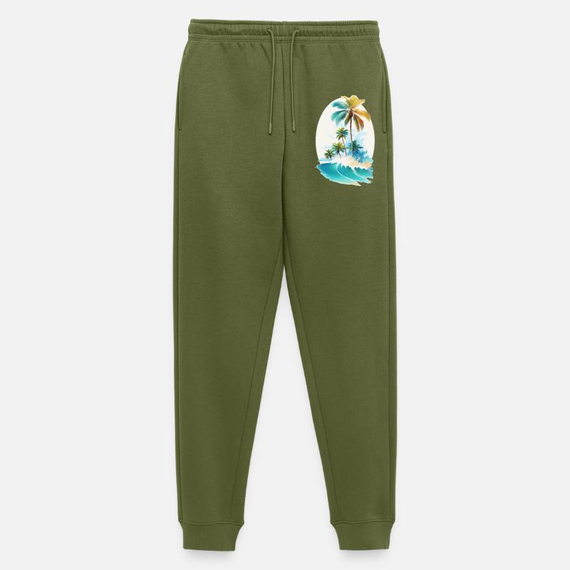 Aloha - Männer Premium Bio Jogginghose - Khaki