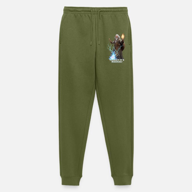 Magier - Männer Premium Bio Jogginghose - Khaki