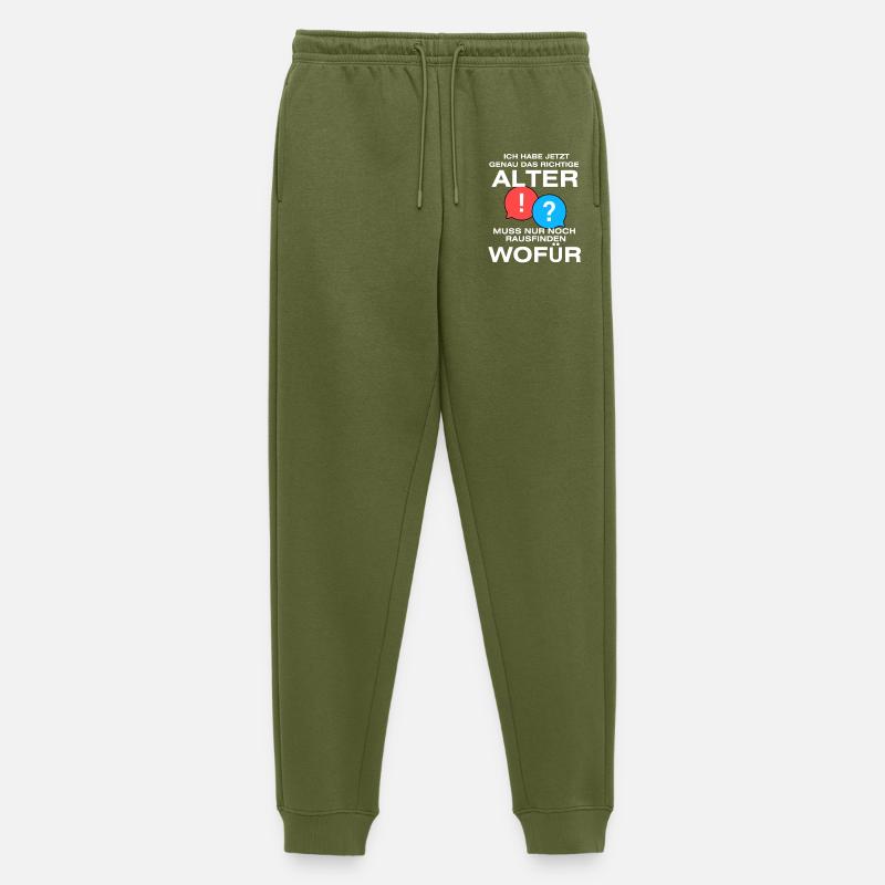 Genau das richtige Alter Chatblasen - Männer Premium Bio Jogginghose - Khaki