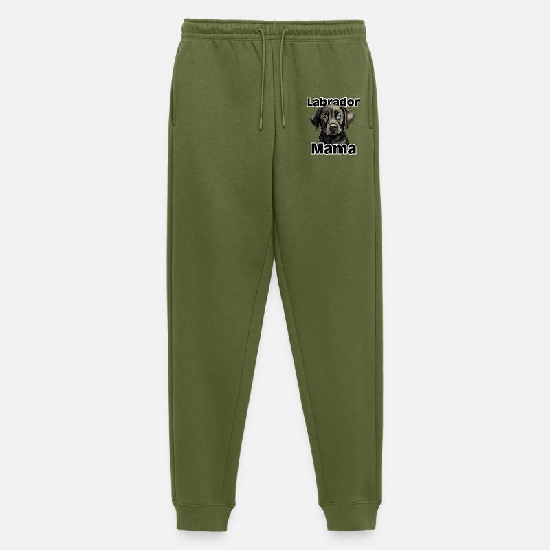 Labrador Mama Motiv - Männer Premium Bio Jogginghose - Khaki