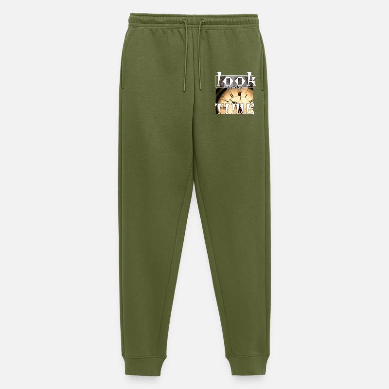 Schauen Sie auf die Zeit - Männer Premium Bio Jogginghose - Khaki
