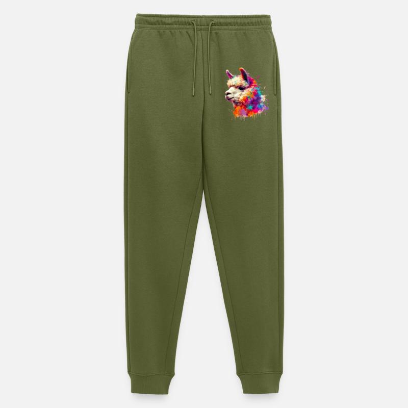 Alpaka - Männer Premium Bio Jogginghose - Khaki