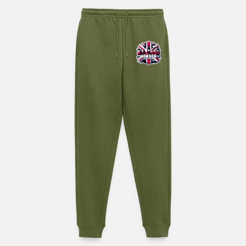 London is calling - Männer Premium Bio Jogginghose - Khaki