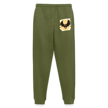 Fledermaus Retro - Männer Premium Bio Jogginghose - Khaki - Vorne - Thijin (182cm)