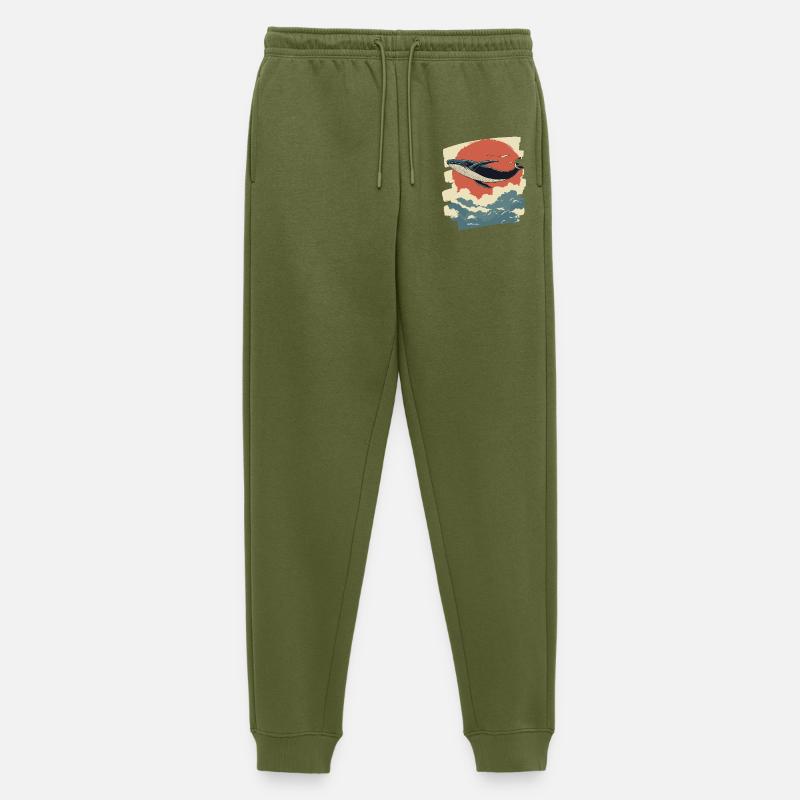 Wal Retro - Männer Premium Bio Jogginghose - Khaki