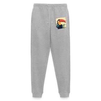 Toucan - Men's Premium Organic Joggers - heather grey - Front - Thijin (182cm)