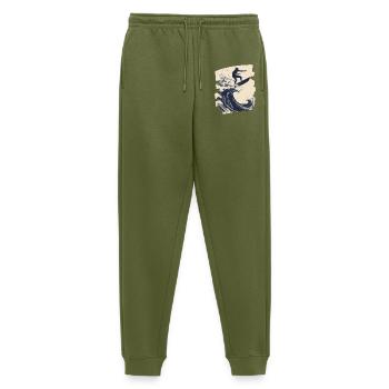 Surfeur Surf Planche de surf Surf - Pantalon de jogging Premium bio Homme - kaki - Devant - Thijin (182cm)