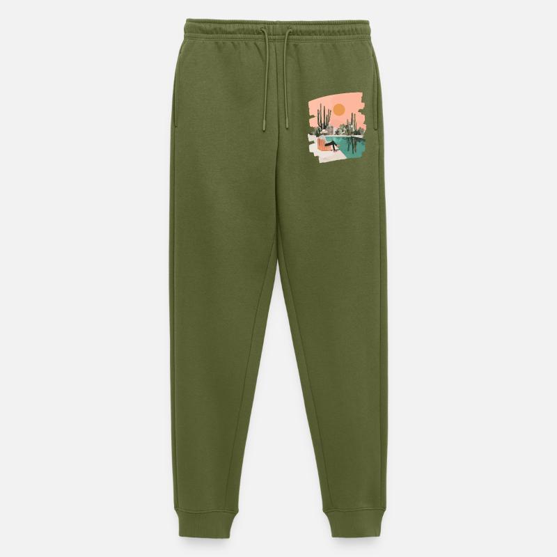 Kaktus Pool Sommer - Männer Premium Bio Jogginghose - Khaki