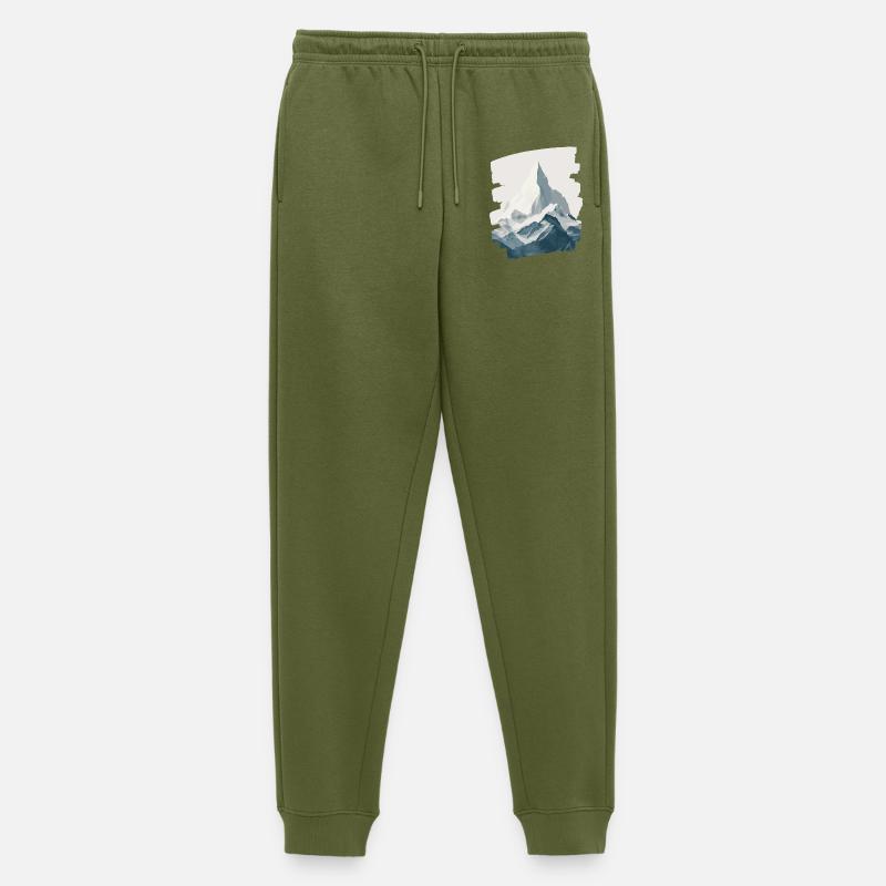 Berge Klettern Kletterer Wandern - Männer Premium Bio Jogginghose - Khaki