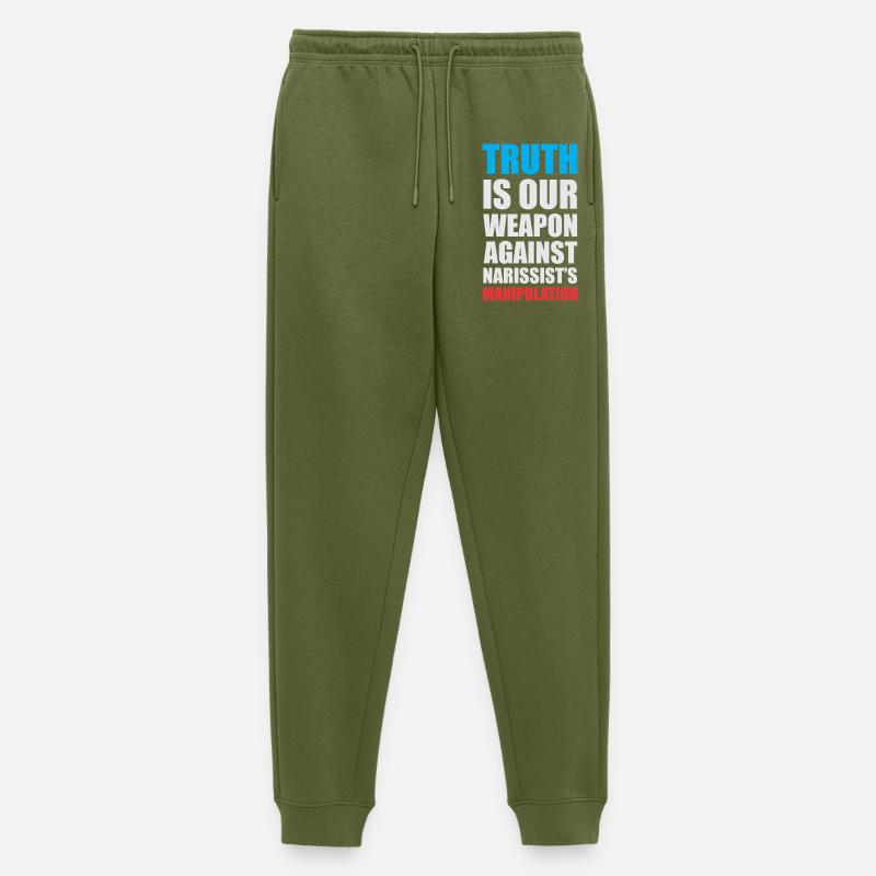 Empowering Truth Speech Bubble Design - Männer Premium Bio Jogginghose - Khaki