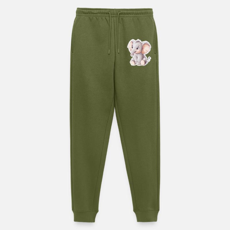 Elephant - Men's Premium Organic Joggers - khaki