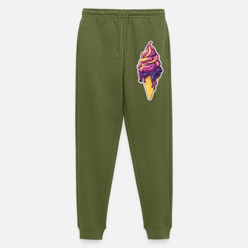 Eiscreme Eis - Männer Premium Bio Jogginghose - Khaki