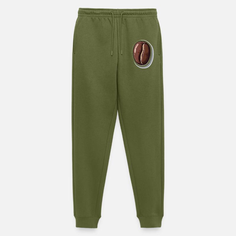Kaffee - Männer Premium Bio Jogginghose - Khaki