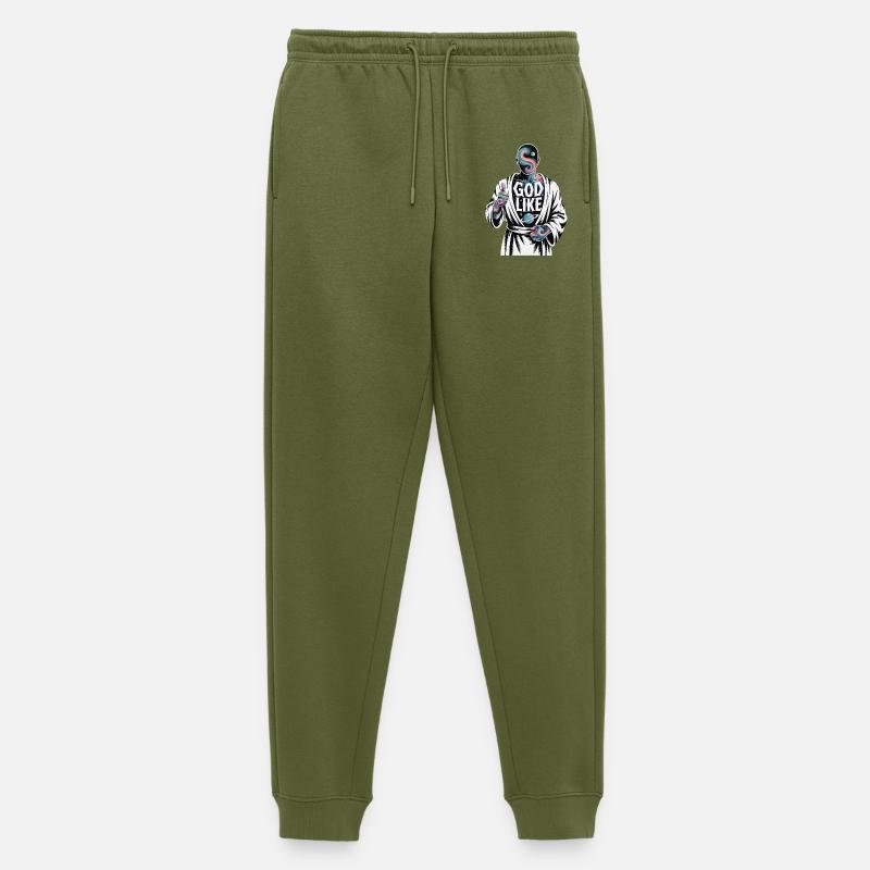 God Like Galaxy Design - Männer Premium Bio Jogginghose - Khaki