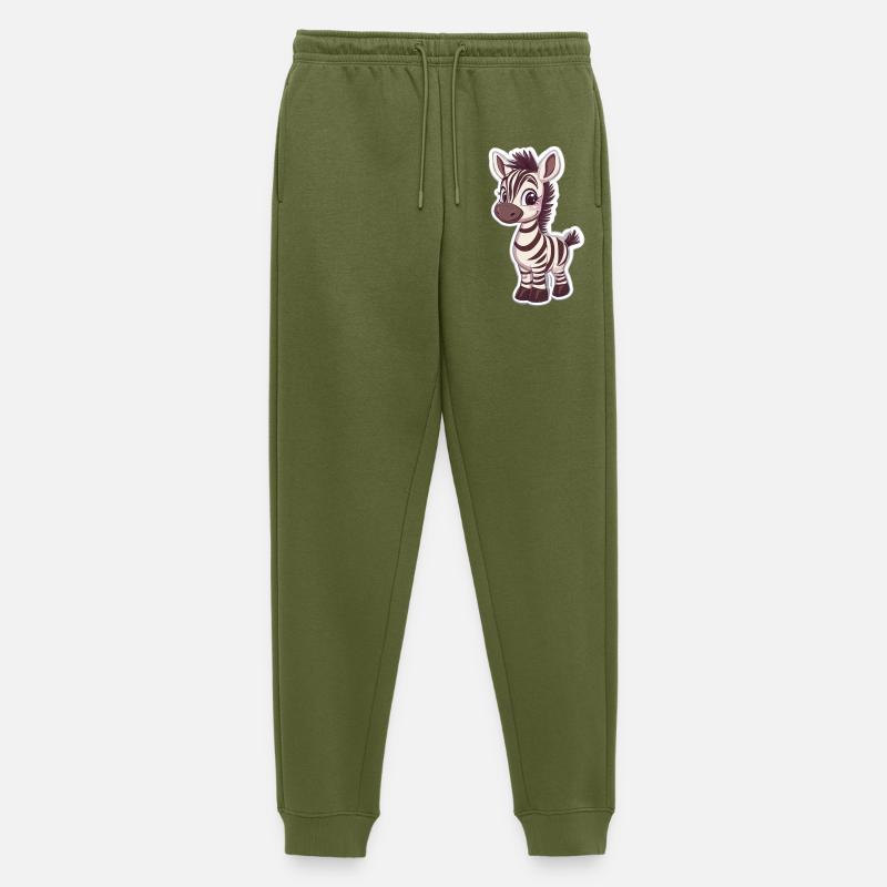 Zebra - Männer Premium Bio Jogginghose - Khaki