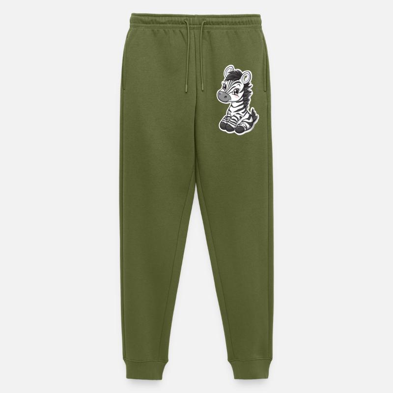Zebra - Männer Premium Bio Jogginghose - Khaki