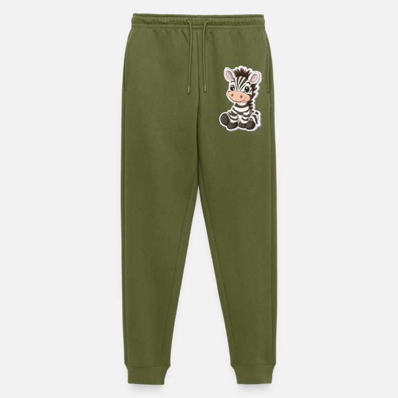 Zebra - Männer Premium Bio Jogginghose - Khaki