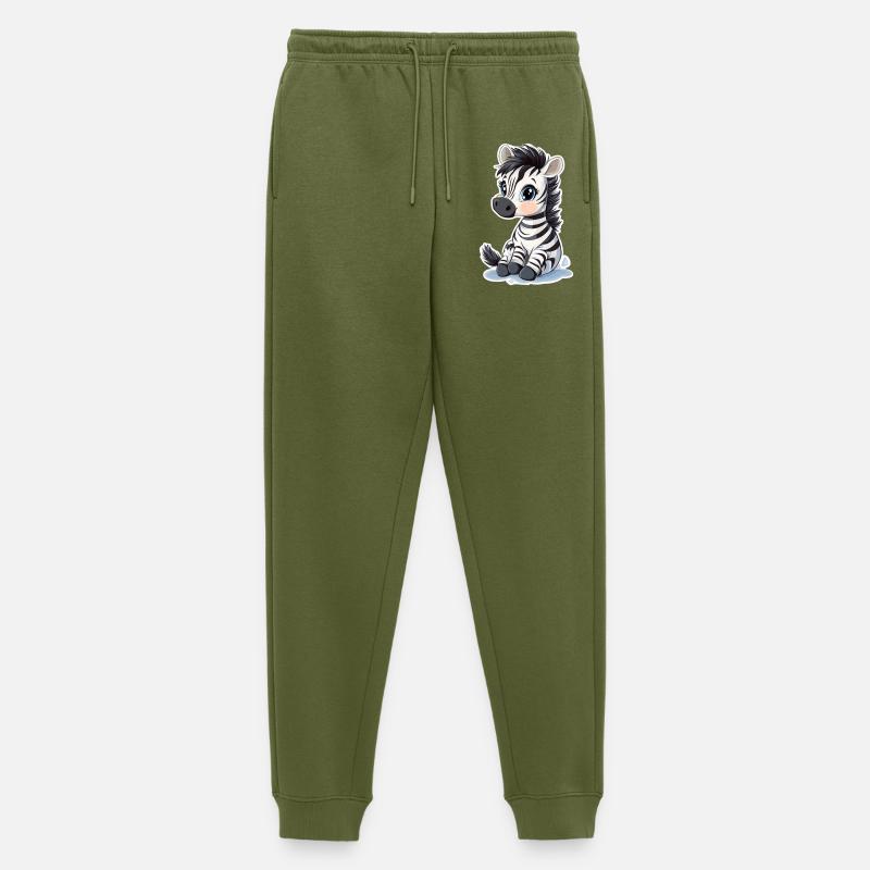 Zebra - Männer Premium Bio Jogginghose - Khaki