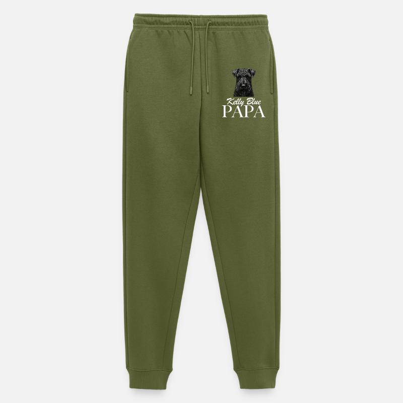 Kerry Blue Papa - Männer Premium Bio Jogginghose - Khaki