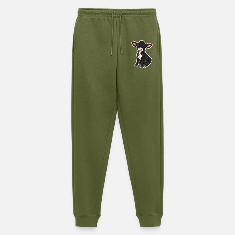 Kuh - Männer Premium Bio Jogginghose - Khaki