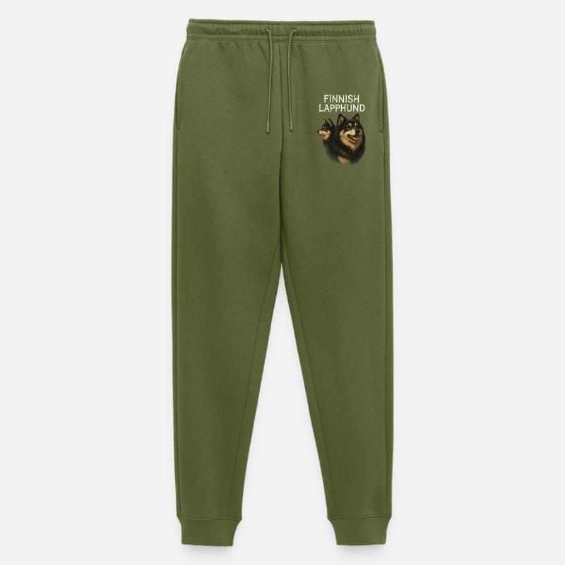 Finnischer Lapphund - Männer Premium Bio Jogginghose - Khaki