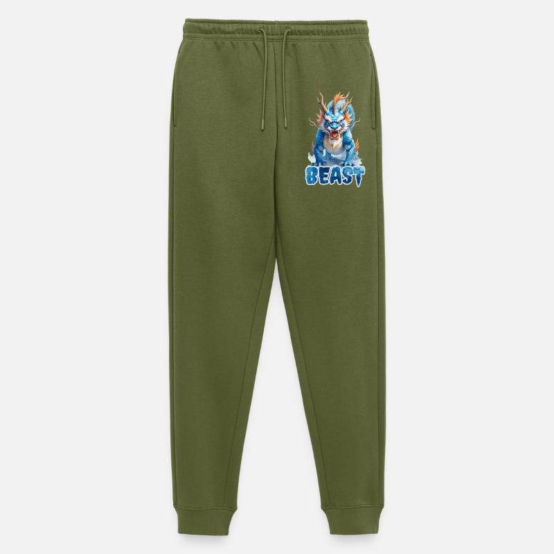 Legendärer Wächterdrache | 6Kx9K 54MP - Männer Premium Bio Jogginghose - Khaki