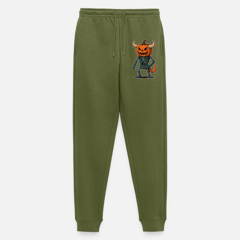Kürbis-Skelett Krieger - Männer Premium Bio Jogginghose - Khaki