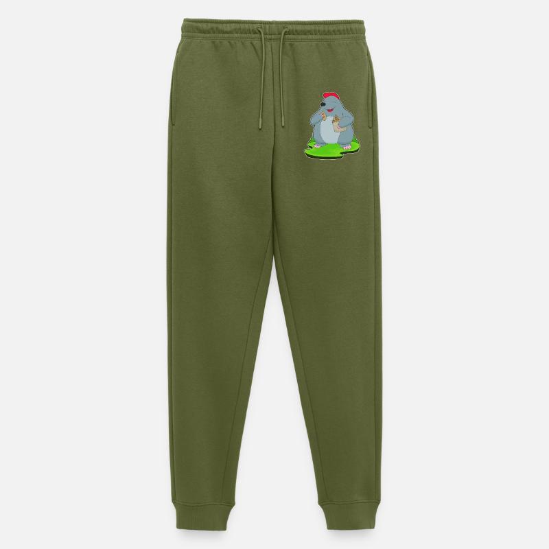 Maulwurf Brot - Männer Premium Bio Jogginghose - Khaki