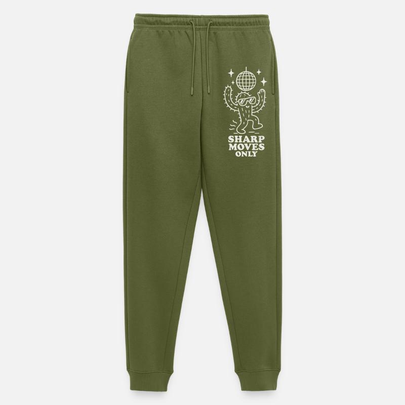 Disco Kaktus: Nur scharfe Bewegungen - Männer Premium Bio Jogginghose - Khaki