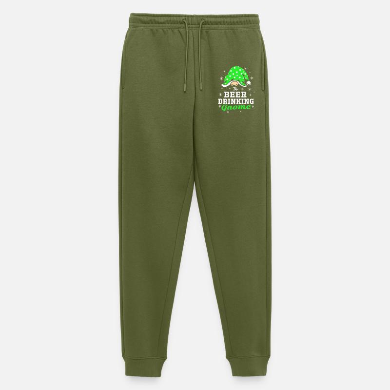 Gnom Bier - Männer Premium Bio Jogginghose - Khaki