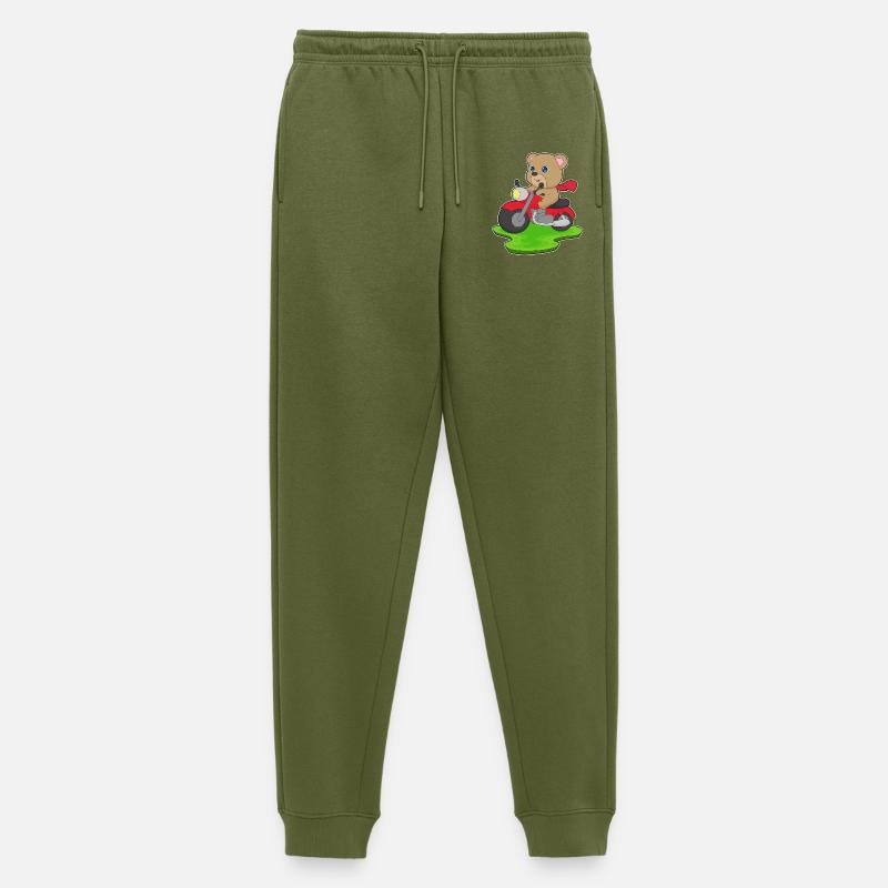 Bär Motorrad - Männer Premium Bio Jogginghose - Khaki