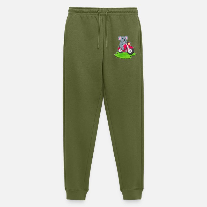 Koala Motorrad - Männer Premium Bio Jogginghose - Khaki