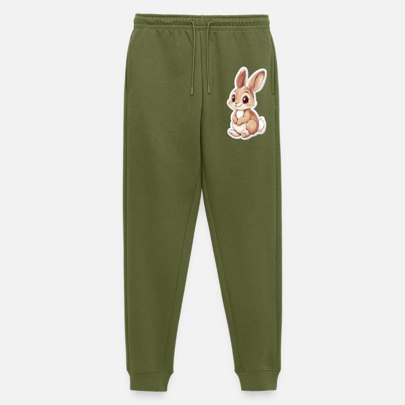 Hase - Männer Premium Bio Jogginghose - Khaki