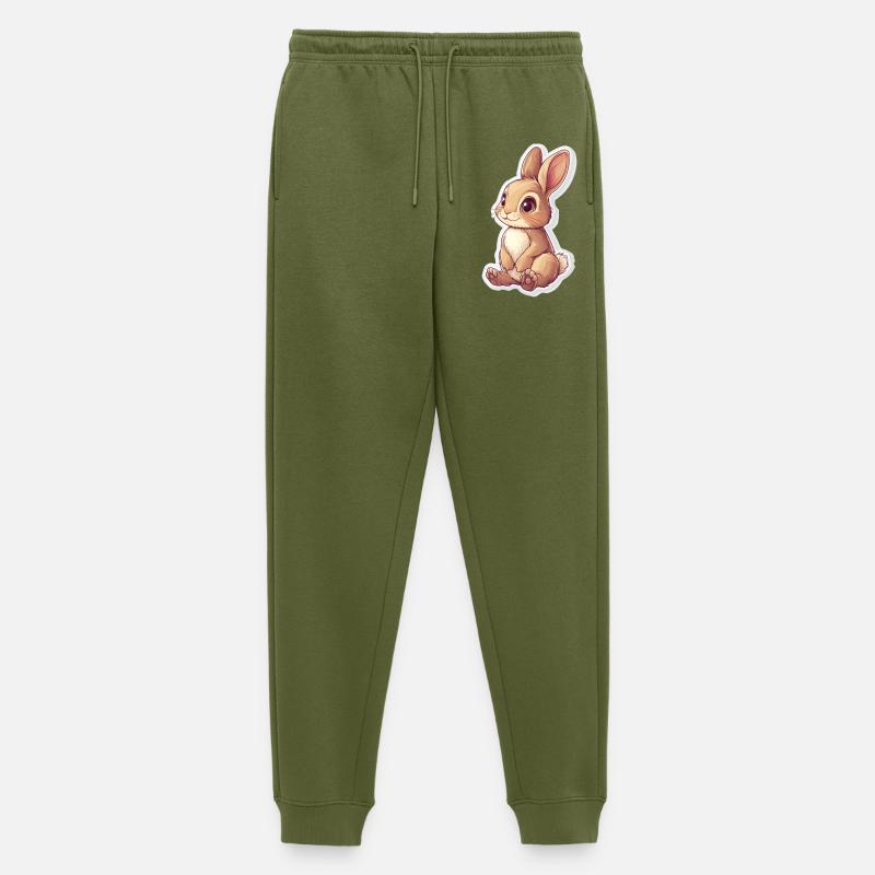 Hase - Männer Premium Bio Jogginghose - Khaki