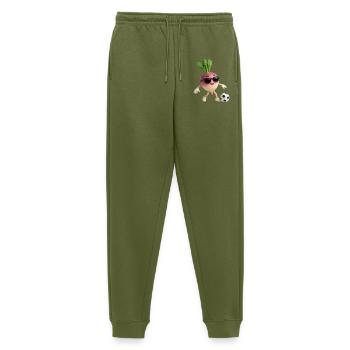 Rübe Speiserübe Fußball - Männer Premium Bio Jogginghose - Khaki - Vorne - Thijin (182cm)