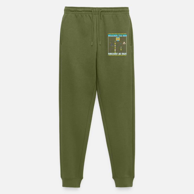 Modellbahn Modelleisenbahn Eisenbahn - Männer Premium Bio Jogginghose - Khaki